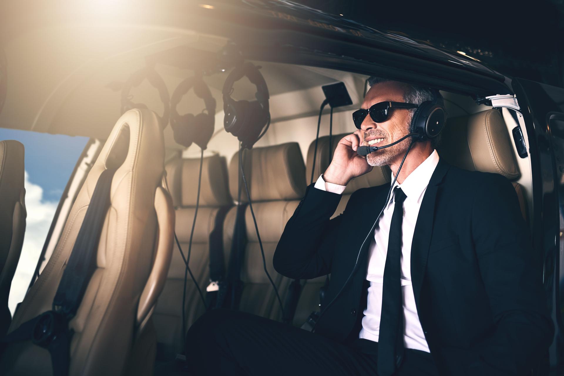 Businessman talk on the phone